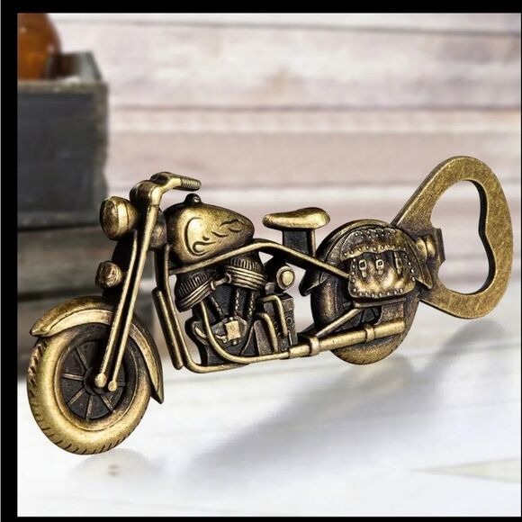 Preferential Kitchen Other - Brass Motorcycle Bottle Opener